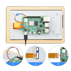 Waveshare 7 Inch DSI Capacitive Touch Display 1280720 Pixels IPS Panel for Raspberry Pi